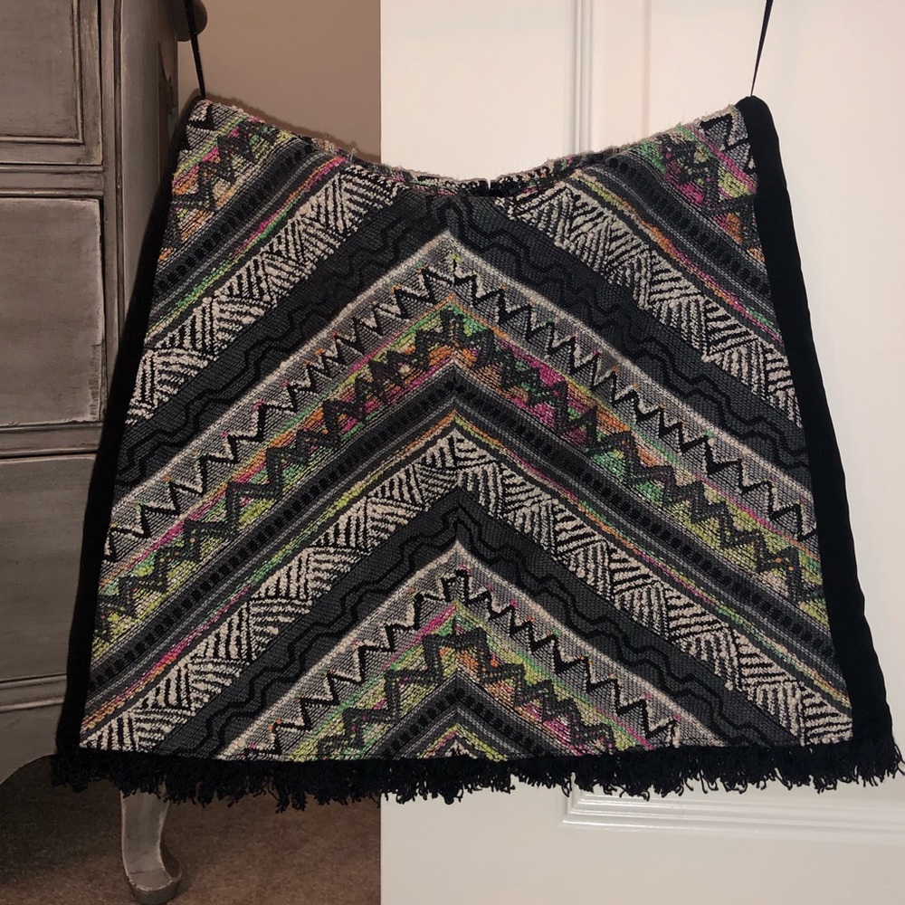 Urban outfitters colorful mini skirt
